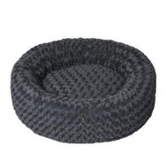 Detailed information about the product Calming Dog Bed Warm Soft Plush L Dark Grey Large