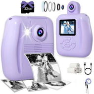 Detailed information about the product Camera Instant Print - Instant Print Camera for Kids, Inkless Camera Instant Print Digital Video Cameras Kids Toys (Purple)