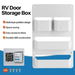 Camper RV Door Organizer Storage Box ABS Compartment Shelf for Motorhome Caravan Van Waste Tank Hatch. Available at Crazy Sales for $14.99