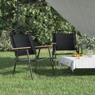 Detailed information about the product Camping Chairs 2 Pcs Black 54x55x78 Cm Oxford Fabric