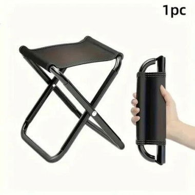 Camping Folding Stool Mini Portable Lightweight Outdoor Collapsible Slacker Chairs for Fishing Camp Traveling Hiking Beach Garden BBQ