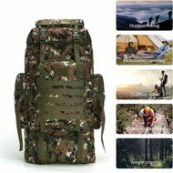 Detailed information about the product Camping Hiking Trekking Backpack Outdoor Water Repellent Adjustable Sports Bags (Jungle Camouflage)