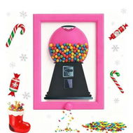 Detailed information about the product Candy Dispenser Picture Hanging, Candy Frame Dispenser, Handy Fast Distribution Candies, Nuts, Dog and Cat Treats, Suitable For Holiday Gifts, Pink