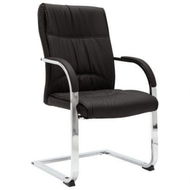 Detailed information about the product Cantilever Office Chair Black Faux Leather