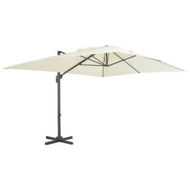 Detailed information about the product Cantilever Umbrella with Aluminium Pole 400x300 cm Sand