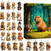 Capybara Forest Advent Calendar 24DAYS Christmas TREE Collectable Advent Calendar Blind Box 2D Flat Acrylic Ornament Countdown Christmas Girls Gift. Available at Crazy Sales for $29.99