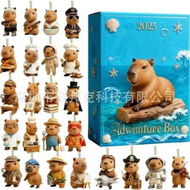 Detailed information about the product Capybara OceanAdvent Calendar 24DAYS Christmas TREE Collectable Advent Calendar Blind Box 2D Flat Acrylic Ornament Countdown Christmas Girls Gift