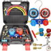 CAR Air Conditioning Manifold Gauge Set Auto Air Refrigerant Charging Diagnosis Tool R134a Connector Hoses Low High Pressure. Available at Crazy Sales for $46.99