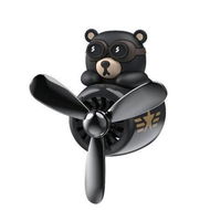 Detailed information about the product Car Air Fresheners Cute Cartoon Bear Pilot Automotive Air Outlet Propeller Creative Fan