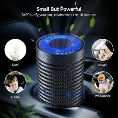 Car Air Purifier Air Purifier For Car With True HEPA Filter Cleans Air For Traveling Home Office Use