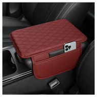 Detailed information about the product Car Center Console Cover,Microfiber Leather Car Armrest Cover Cushion with 2 Storage Bags,Car Armrest Storage Box Car Interior Accessories (Red)