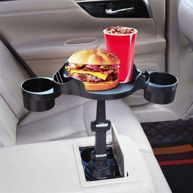 Car Cup Holder Tray Rotation Function Tray With Cup Holders Car Tray Table Phone Holder Table For Most Vehicles