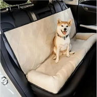 Detailed information about the product Car Dog Pet Seat Barriers Bed 124x55x35cm Universal Rear Pet Mat Washable All Season Oxford PP Cotton Hair Dirt Proof COL Khaki