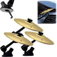 Detailed information about the product Car Drum Cymbal Air Vent,Fun Music Gadget,Easy Install on Dashboards Vents,Crisp Metallic Sound Quirky Gift for Road Trips Music Lovers Gold 3Pack