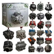 Detailed information about the product Car Engine Advent Calendar 2025, 2D Acrylic Car Engine Ornament for Men Women Boys Girls, 24 Days Christmas Countdown Advent Calendar