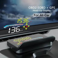 Detailed information about the product Car GPS Digital Speedometer Projector HUD Head Up Display Auto OBD2 GPS Dual System for Car Glass Security Water temp Alarm