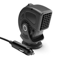 Detailed information about the product Car Heater 12V 150W, Portable Fast Heating and Cooling 2 in 1 Mode Fan, Cigarette Lighter Plug for Car RV SUV Diesel, Black
