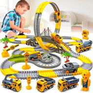 Detailed information about the product Car Racing Circuit with Looping and Construction Cart Creative Game for Small Builders Toy for Kids Age 3+