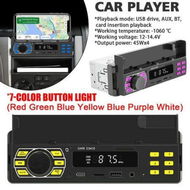 Detailed information about the product Car Radio Bluetooth 1 Din Mp3 Player Handsfree A2dp Aux C Unit Usb Phone Type Holder Tf System Remote Audio App U4p1