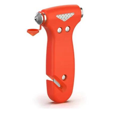 Car Safety Hammer Gift, 2 in 1 Tool with Window Breaker and Seat Belt Cutter, Safety Emergency Car Escape Tool, Orange