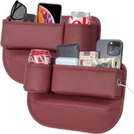 Detailed information about the product Car Seat Gap Filler 2 Pack,Universal Fit PU Leather Car Seat Gap Plug to Fill The Gap,Car Seat Crevice Blocker,Red