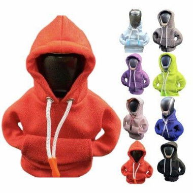 Car Shift Knob Hoodie,Funny Gear Shift Knob Shirt Sweater,Winter Warm Shift Knob Cover Sweater Shirt,Automotive Interior Novelty Accessories Decorations,Universal Fit Knob Cover Gift (Orange)