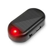 Detailed information about the product Car Solar Power Simulated Dummy Alarm,Anti-Theft LED Flashing Security Light Fake Lamp,Automotive Warning Interior Safety Lights with USB Charger Port,Car Accessories for Most Cars (Red/1PCS)