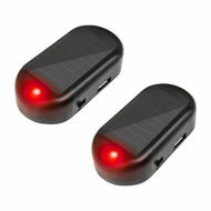 Detailed information about the product Car Solar Power Simulated Dummy Alarm,Anti-Theft LED Flashing Security Light Fake Lamp,Automotive Warning Interior Safety Lights with USB Charger Port,Car Accessories for Most Cars (Red/2PCS)