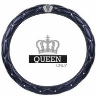 Detailed information about the product Car Steering Wheel Cover With Honourable Crown Luxurious Bling Diamond Leather - Universal Fit 15