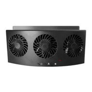 Detailed information about the product Car Ventilator Fan, 4000 RPM Car Exhaust Fan 3 Fans with 2 Levels for All Cars, with Adhesive Strip (Black)