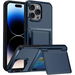 Card Holder Case for iPhone 15 with Heavy Duty Protective Dual Layer Shockproof Wallet Case,with Hidden Card Slot Color Navy Blue. Available at Crazy Sales for $14.99