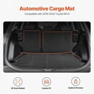 Detailed information about the product Cargo Mat & Backrest Mat All Weather Custom Fit for Toyota RAV4 2019-2024