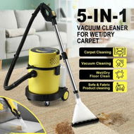 Detailed information about the product Carpet Cleaner Vacuum Wet Dry Floor Sofa Upholster 5 In 1 Cleaning Machine Portable Smart Mop Wheels