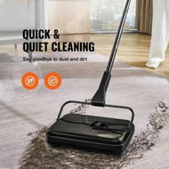 Detailed information about the product Carpet Sweeper 200 mm Sweeping Paths Floor Sweeper Manual Non Electric 300 ml Dustbin Capacity with Comb for Home Office Rugs Hardwood Surfaces