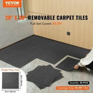 Detailed information about the product Carpet Tiles Reusable 20'x 20' Carpet Squares With Padding Attached Soft Padded Carpet Tiles Easy Install DIY for Bedroom Living Room Indoor Outdoor