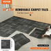 Carpet Tiles Reusable 24'x 24'Carpet Squares With Padding Attached Soft Padded Carpet Tiles Easy Install DIY for Bedroom Living Room (24Tiles Mixed Gray). Available at Crazy Sales for $349.95