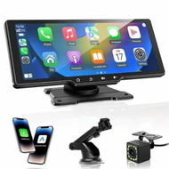 Detailed information about the product Carplay Wireless Screen 10.26In Portable Touchscreen Navigation GPS Voice Control Backup Camera 720P Android Car Auto Stereo Bluetooth Audio Dashboard Mount