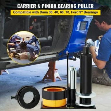 Carrier & Pinion Bearing Puller, Compatible with Dana 30, 40, 60, 70, Ford 9' Bearings, Pinion Puller Tool with 2 Clamshells, 45# Steel Clamshell Carrier Bearing Puller for Auto Repair