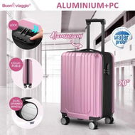 Detailed information about the product Carry On Suitcase Hard Shell Luggage Cabin Travel Baggage Lightweight Checked Bag 4 Wheel Rolling Trolley Partially collapsible 20 Inch Pink