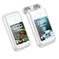 Detailed information about the product Carrying Treasure Ear Earbuds,Open Earbuds Bluetooth Headphones,in-Ear Earphones Built-in Screen Control Noise Cancelling Ear Hooks-White