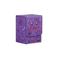 Detailed information about the product Cartoon Kawaii PU Cute Card Storage Box Portable Finishing Box Game Card Tarot Storage Card Box Color Purple