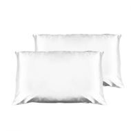 Detailed information about the product Casa Decor Luxury Satin Pillowcase Twin Pack Size With Gift Box Luxury - White