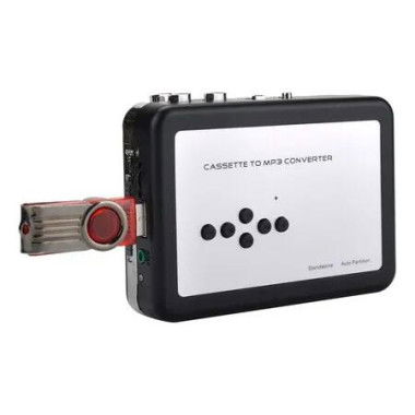 Cassette Tape Player Record Tape to MP3 Digital Converter, USB Cassette Capture, Save to USB Flash Drive Directly, No Need Computer