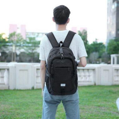 Casual Durable Canvas Backpack With USB Port For Men