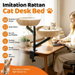 Cat Bed Cat Tree Wicker Cat Desk Bed Attachment Dual Swivel Elevated Nest Perch Clamp-on Table Stand Hammock Couch Baskets Soft Cushion Rattan. Available at Crazy Sales for $64.95