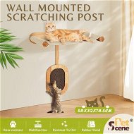 Detailed information about the product Cat Bed Kitten Scratching Post Perch Wall Mounted Climbing Shelf Scratcher Board Hammock Tree Pad Pet Play Gym Furniture Wood Climber