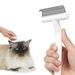 Cat Brush Long Haired Deshedding Tool Dematting Comb Remove Loose Matted Fur Grooming Undercoat Rake Pet Care White. Available at Crazy Sales for $29.95