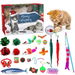 Cat Christmas Advent Calendar,24 Days Countdown Calendar with Assorted Interactive Cat Toys for Indoor Cats Pet Surprise Gifts. Available at Crazy Sales for $24.99