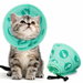 Cat Cone Collar Soft To Stop Licking After Surgery,Adjustable Soft Cat Recovery Collar For Small Dogs,Puppies And Kittens (Green,L). Available at Crazy Sales for $14.99