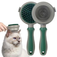 Detailed information about the product Cat Dog Slicker Brush For Shedding 2 In 1 Double Side Deshedding Brush With Pin Bath Massage For Indoor Cats Grooming Brush For Long Short Haired